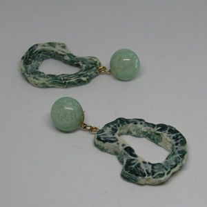 Mint Ocean Waves Earrings